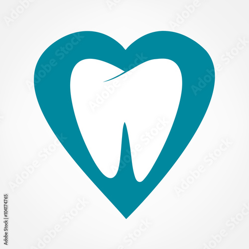 tooth logo. vector illustration. 
