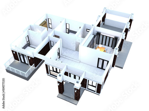 Fototapeta Naklejka Na Ścianę i Meble -  Plan House