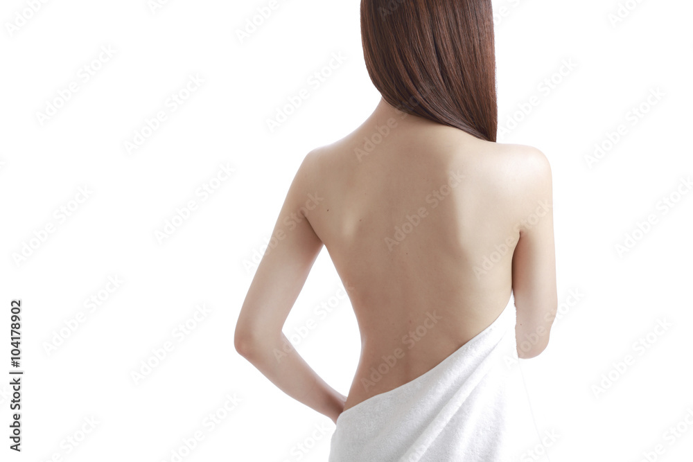 日本人女性の背中 日本人女性の背中