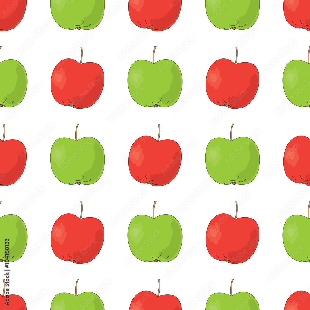 Seamless apples pattern Seamless apples pattern