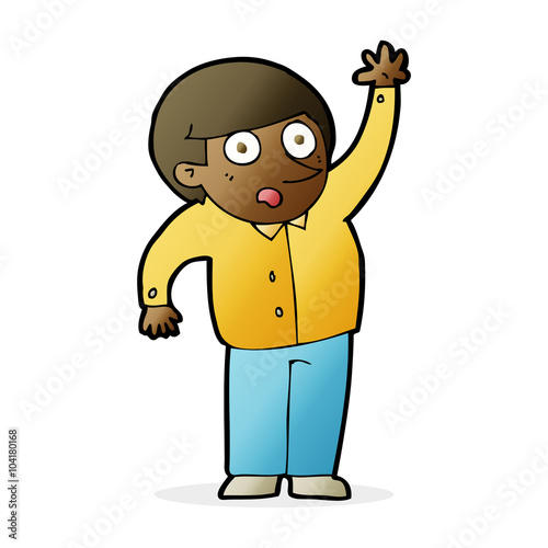 cartoon man asking question