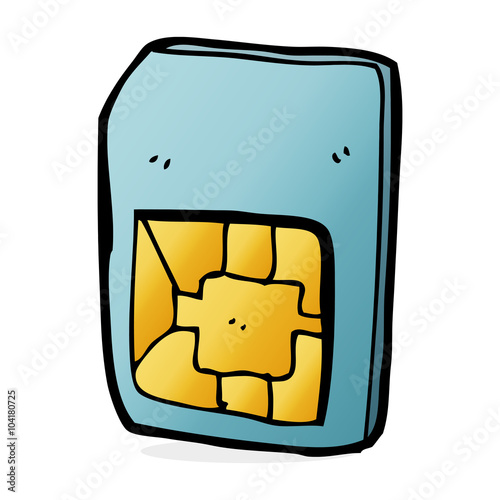 cartoon sim card
