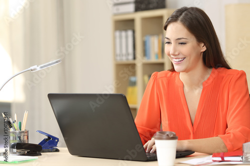 Freelancer working with a laptop