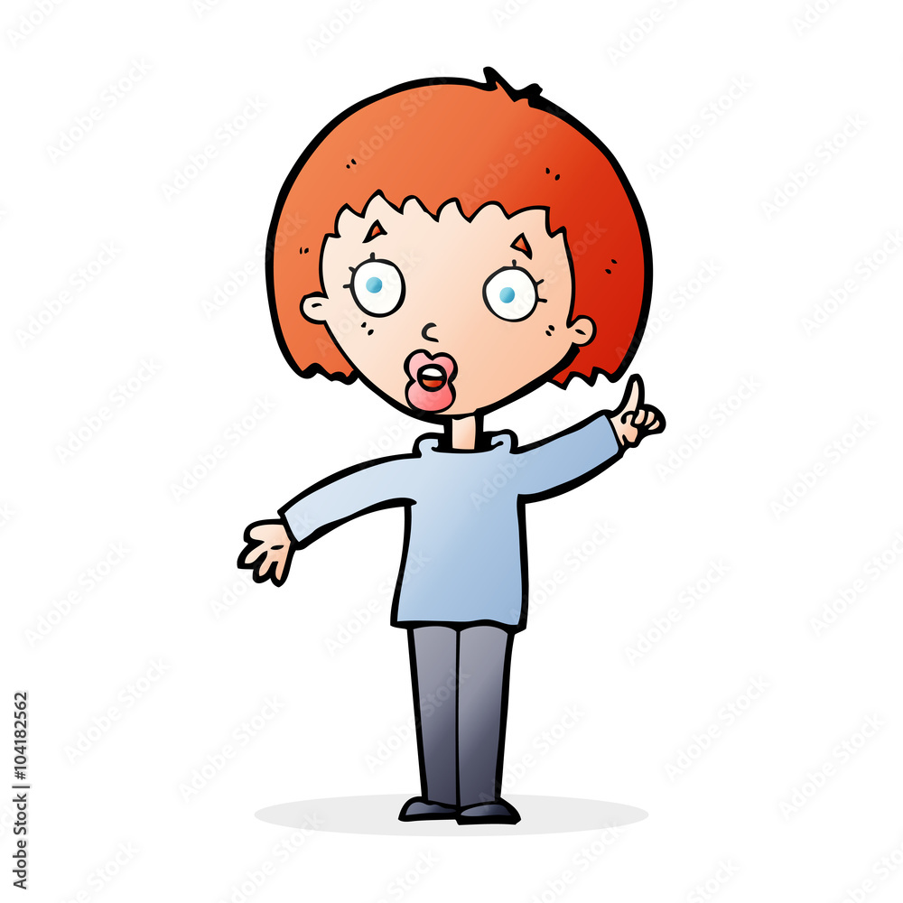 cartoon woman explaining her point cartoon woman explaining her point