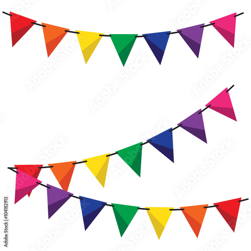 Bunting and garland set
