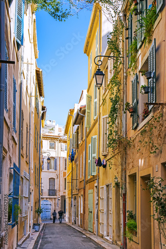 Streets in Marseille, Provence, France photo