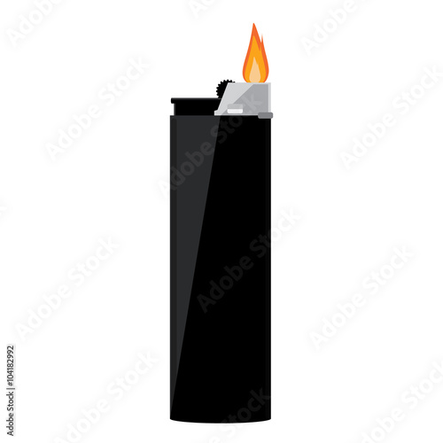Black pocket lighter
