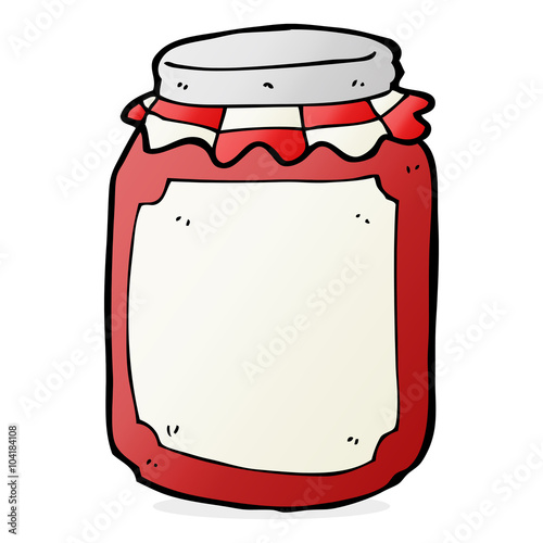 cartoon jar of preserve