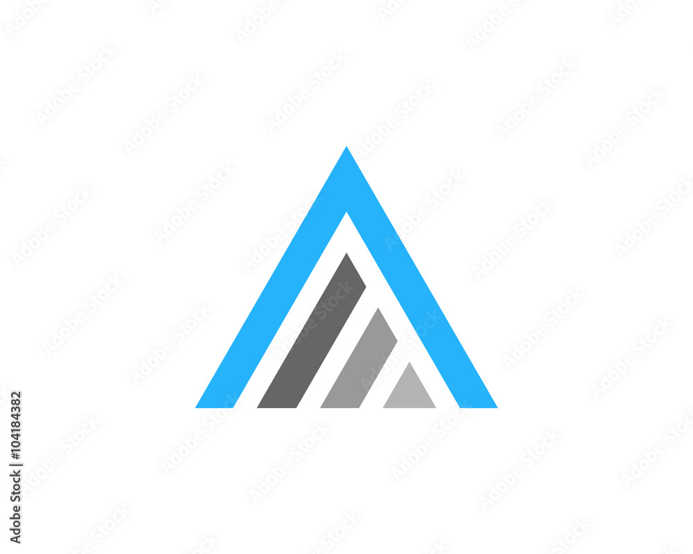 Letter A Stack Logo Design Element Letter A Stack Logo Design Element