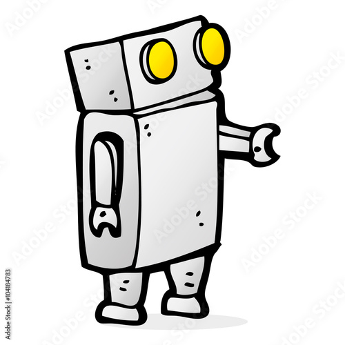 cartoon robot