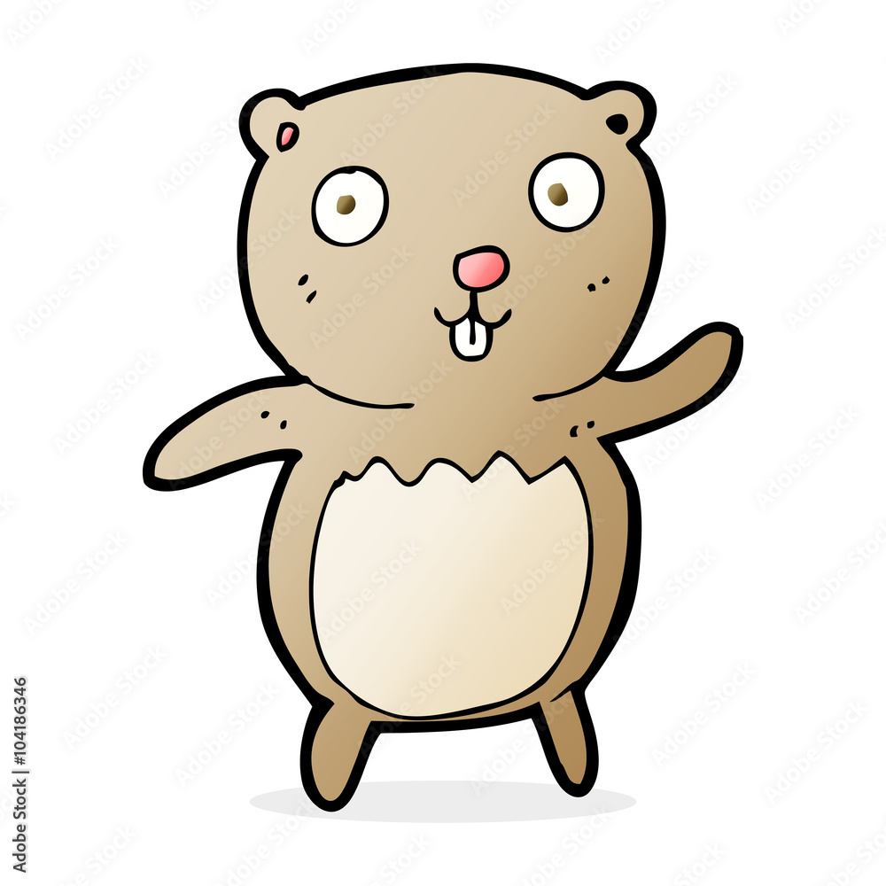 Naklejka premium cartoon teddy bear