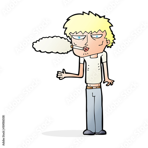 cartoon smoker