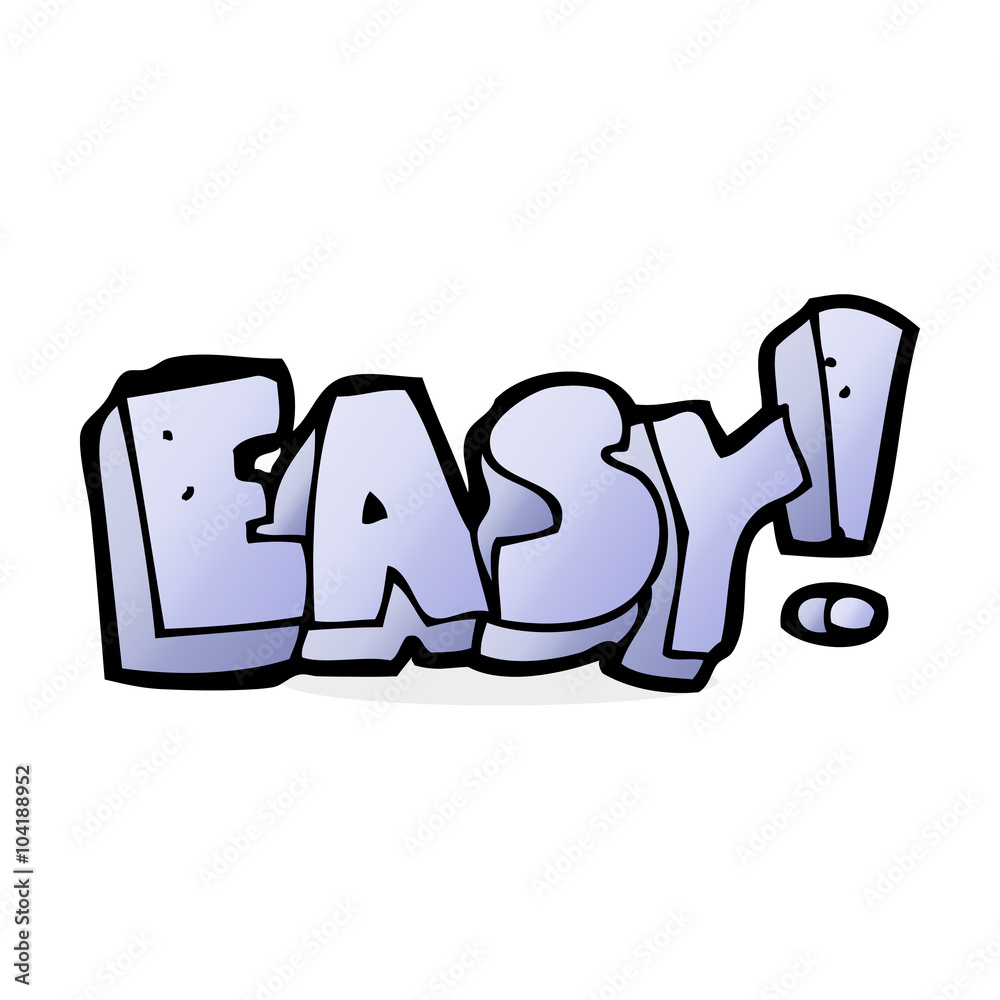 cartoon easy sign cartoon easy sign