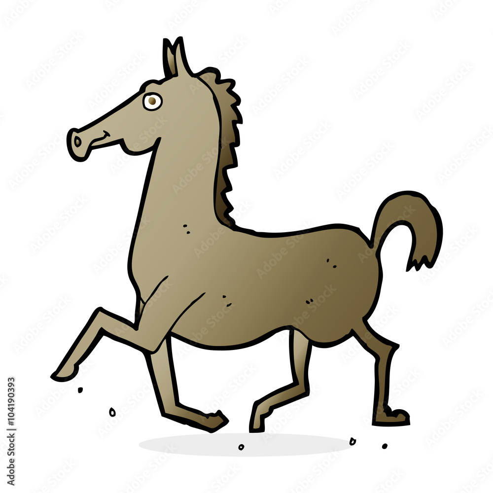 Fototapeta premium cartoon horse