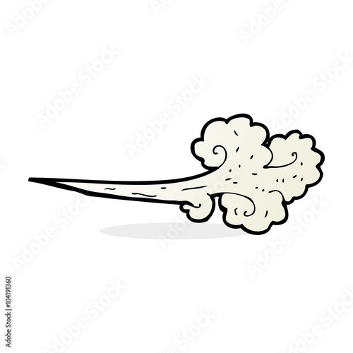 cartoon gust of wind