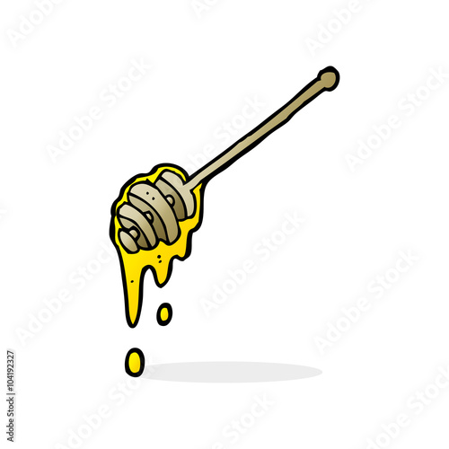 cartoon honey stick