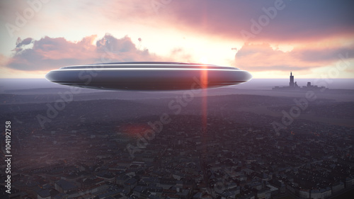 UFO over the city