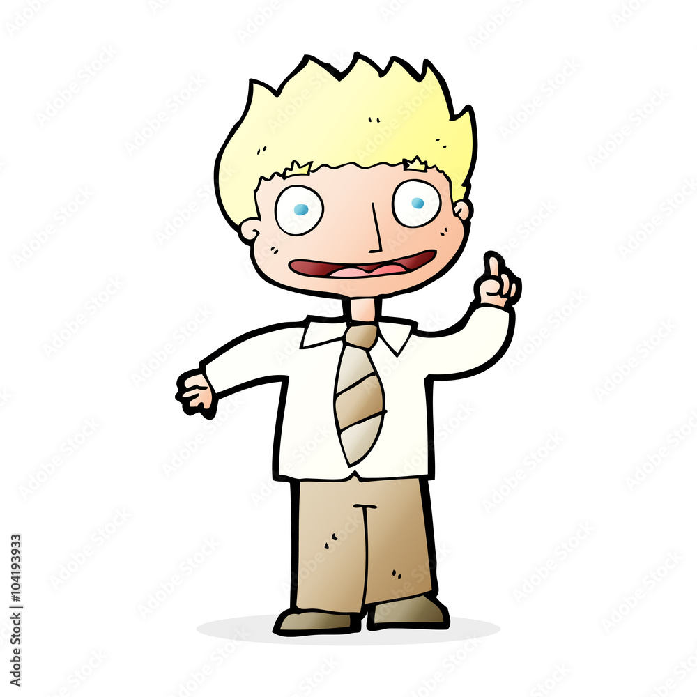 cartoon man with idea cartoon man with idea