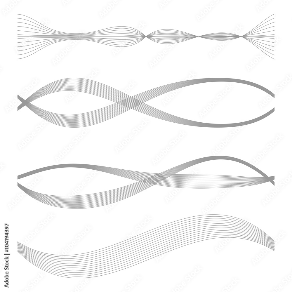 Fototapeta premium The equalizer, equalizer set, icon set, vector set of waves, vector icons set waves, musical wave, sound waves, audio wave icon set, Audio equalizer technology, pulse musical , pulse musical set.