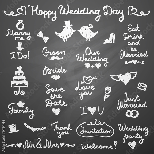 wedding letterings