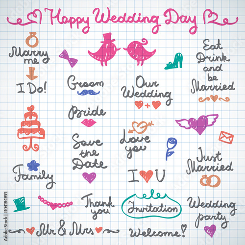 wedding letterings