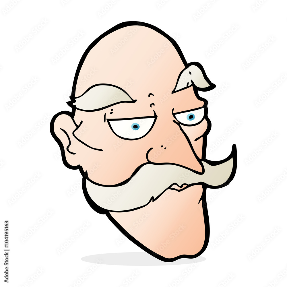 cartoon old man face cartoon old man face