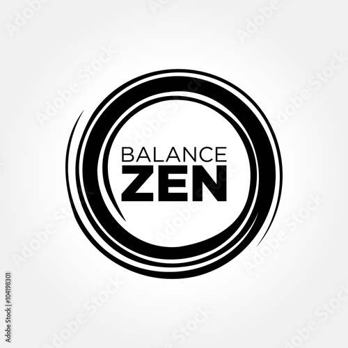 Premium Zen, Balance Energy, Abstract Circle | Stock Illustration