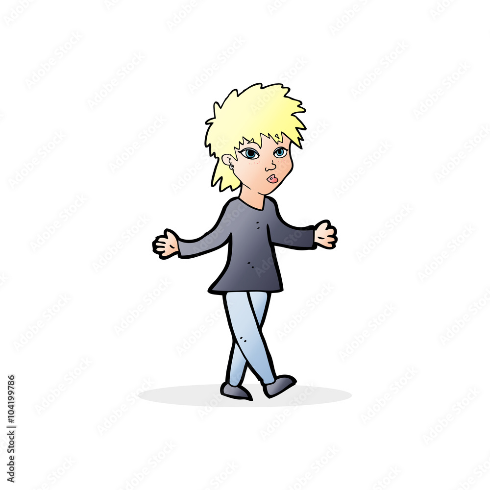 cartoon woman shrugging shoulders cartoon woman shrugging shoulders