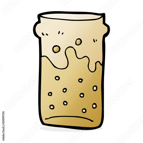 cartoon pint of beer