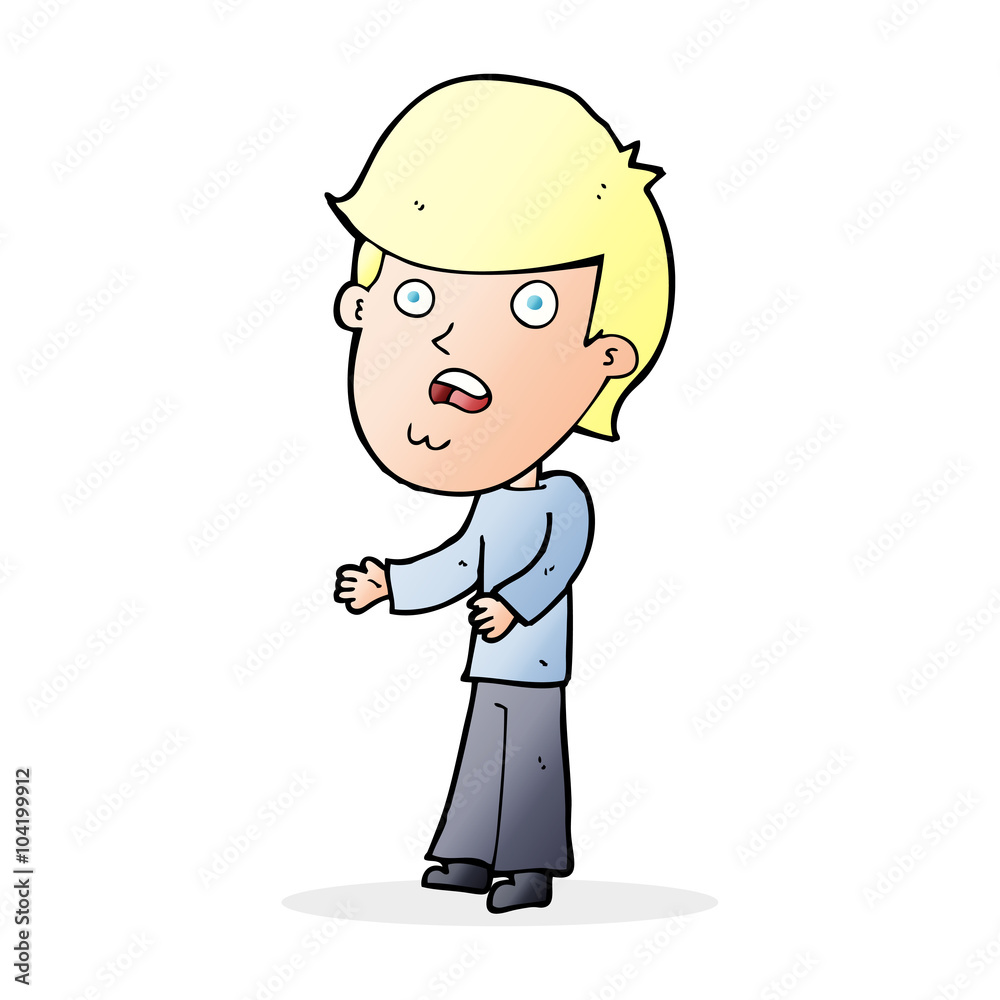 cartoon shocked man cartoon shocked man