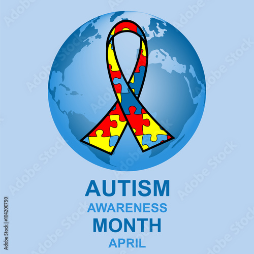 Autism awareness month design