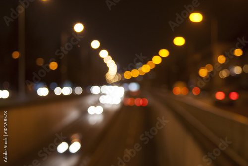 Urban night traffic