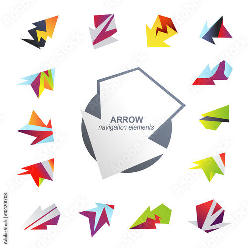 Free Download Abstract arrow elements - GFXLoad