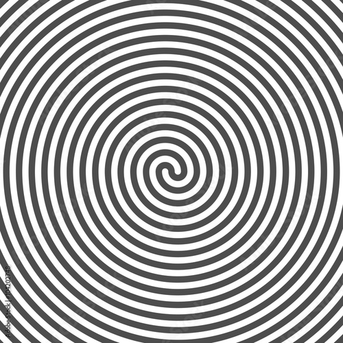 Hypnotic Spiral Background. Vinyl Grooves. Optical Illusion. Vec