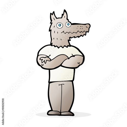 cartoon werewolf