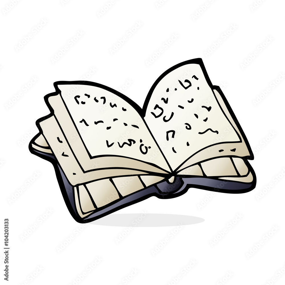 cartoon open book cartoon open book