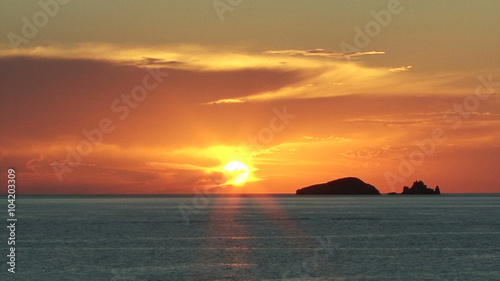 Sunset Beach Ibiza time-lapse photo