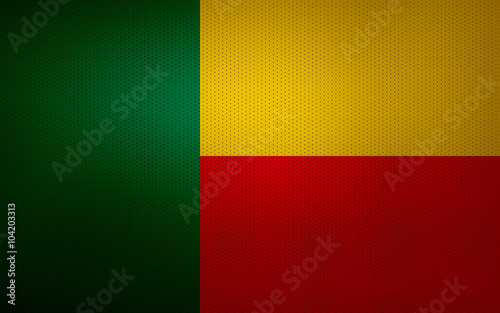 Closeup of Benin flag