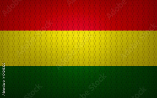 Closeup of Bolivia flag