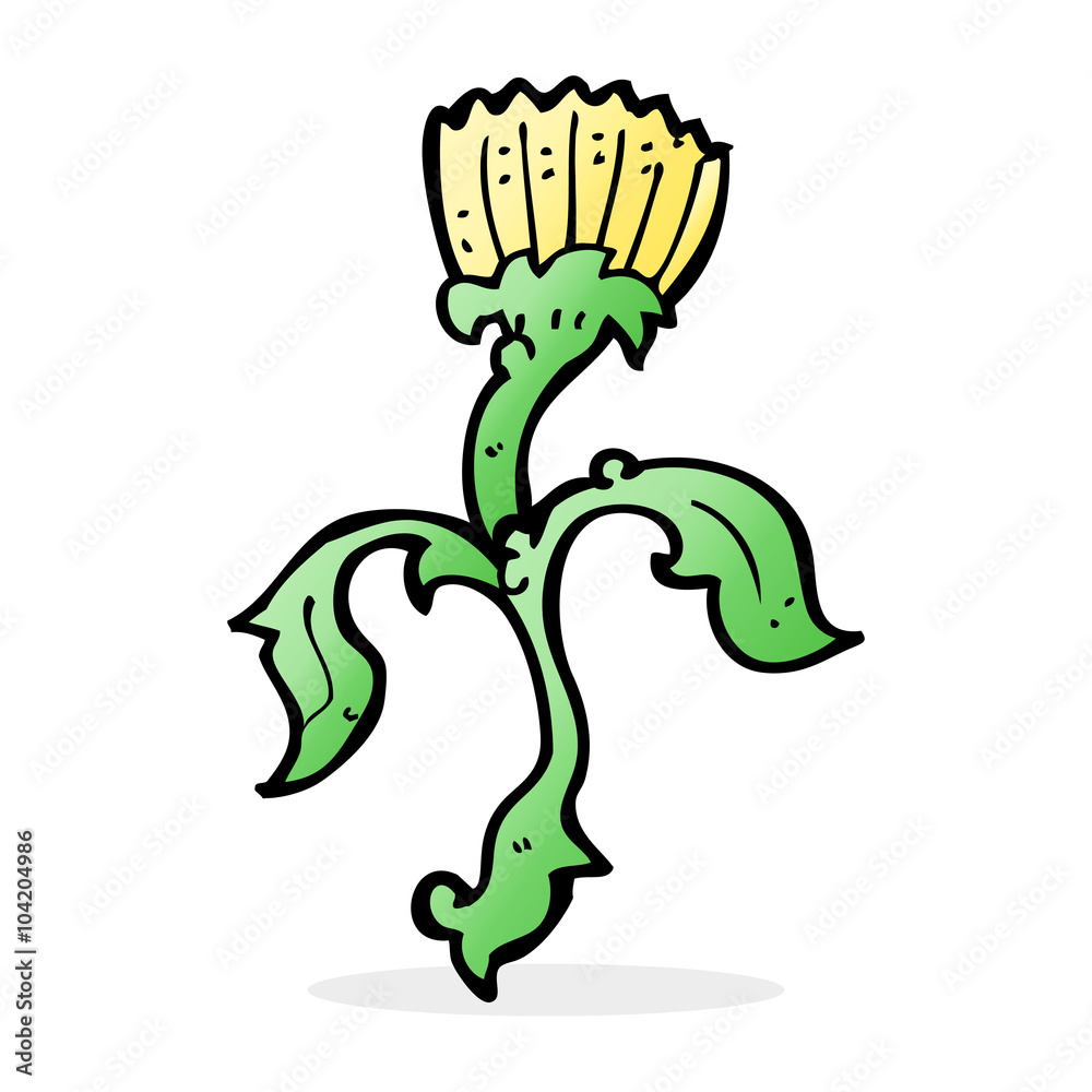 Fototapeta premium cartoon flower