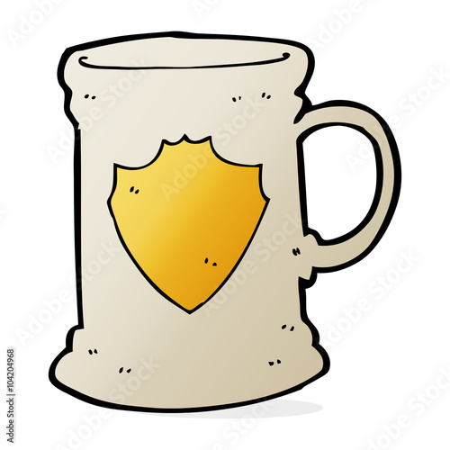 cartoon old tankard