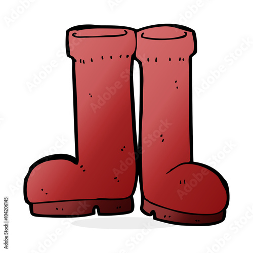 cartoon rubber boots