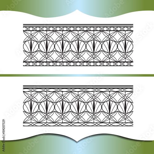 Metal forging.
An element of interior or exterior design.