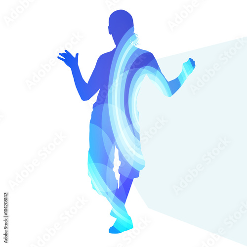 Street dancer young active and healthy people sport silhouette v