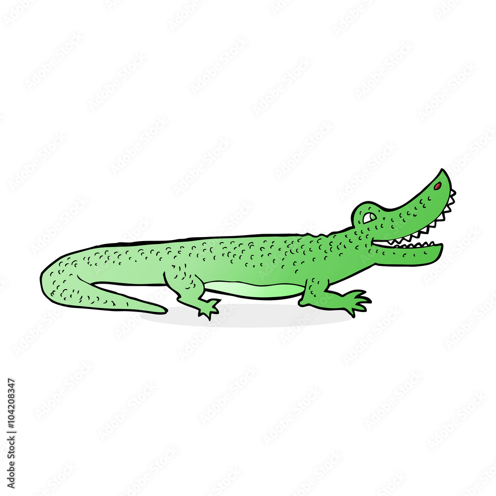 cartoon happy crocodile cartoon happy crocodile