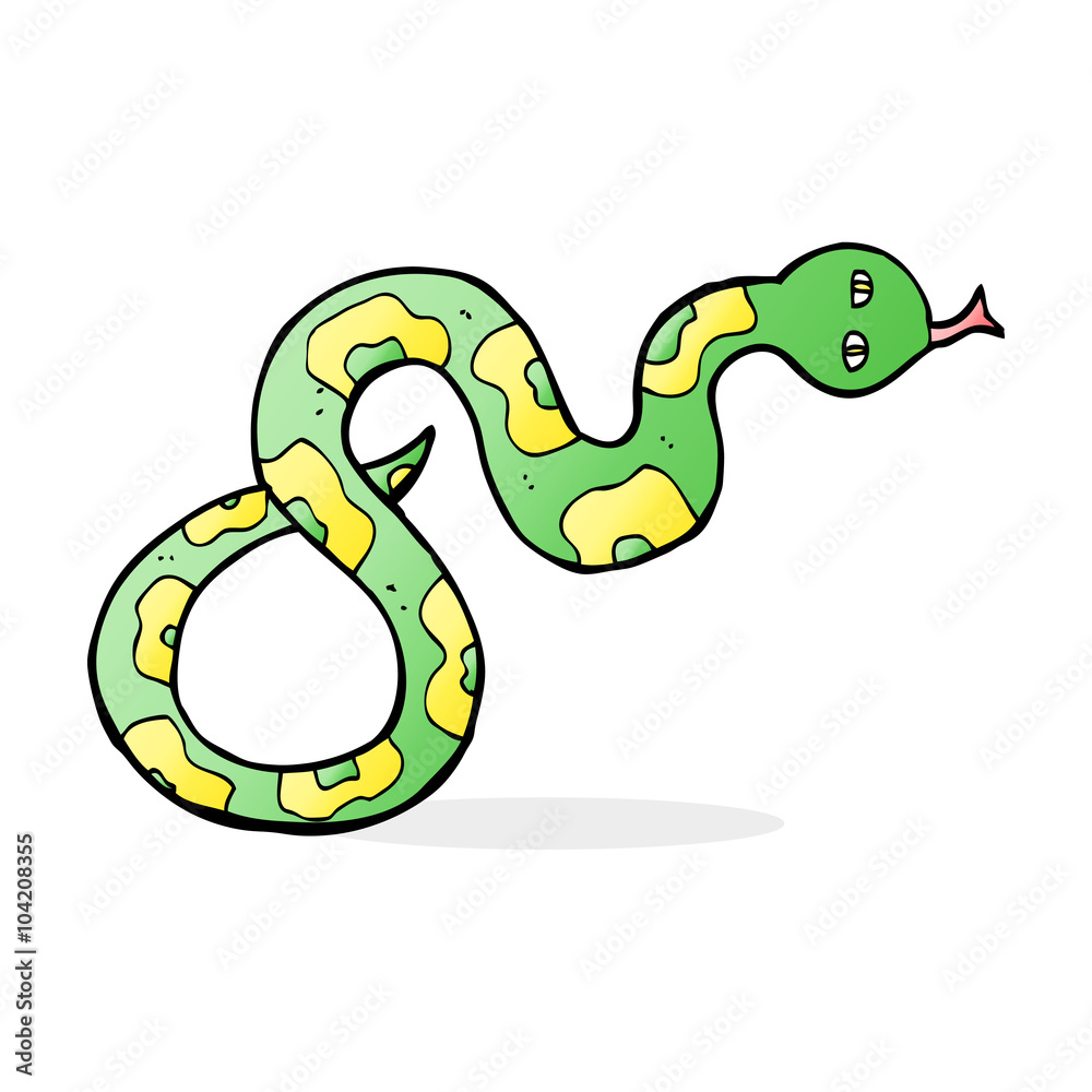 Naklejka premium cartoon snake