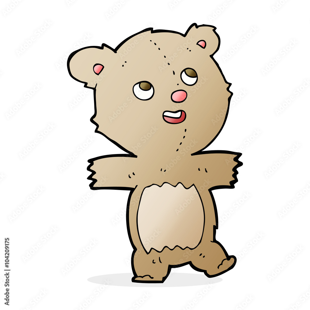 Naklejka premium cartoon teddy bear