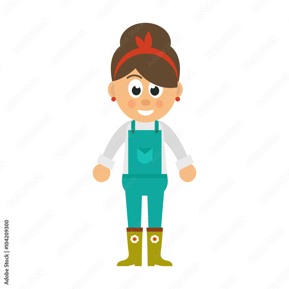 woman with overalls woman with overalls