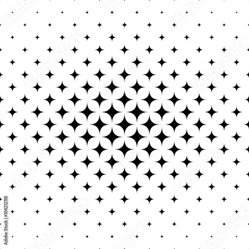 Seamless curved star pattern
