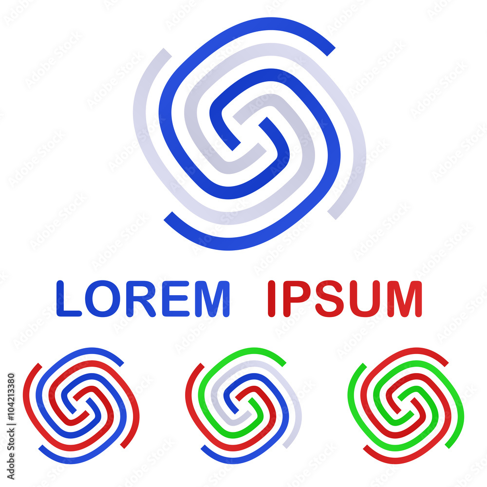 Company logo symbol design template set Company logo symbol design template set